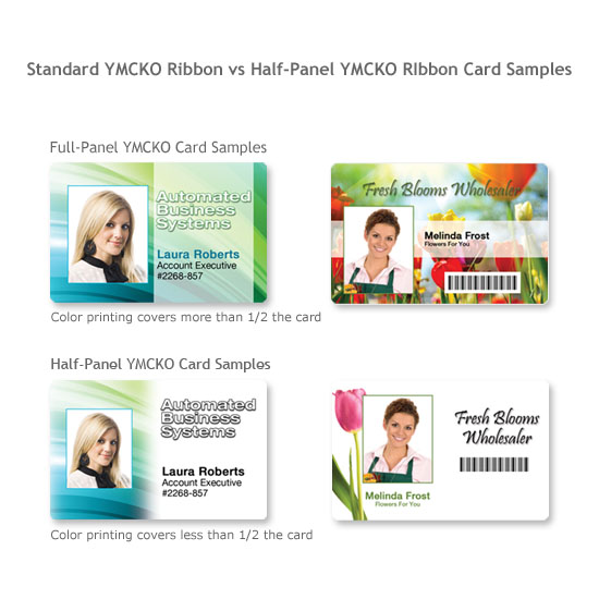 Fargo Half Panel YMCKO Color Ribbon - 45114