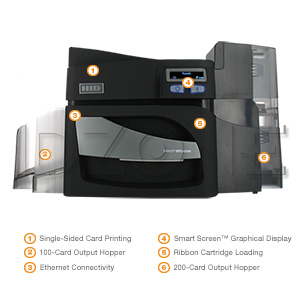 Fargo DTC4500e ID Card Printer - Single-Sided with Magnetic Stripe Encoding