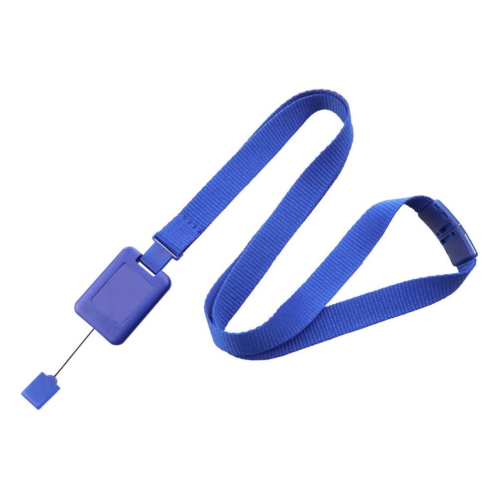5/8'' Blue SlimReel System Lanyard & Badge Reel Combination 