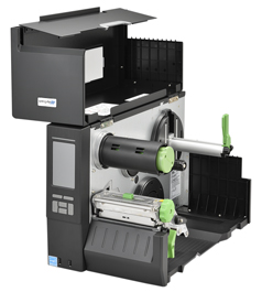 AirTrack Industrial Label Printer, Thermal Transfer, 203 dpi, 4.09" Print Width, Ethernet/RS-232 Serial/USB/USB Host, 14 ips, US, Touch Display, Wi-Fi Capable with purchase of Wireless Card.