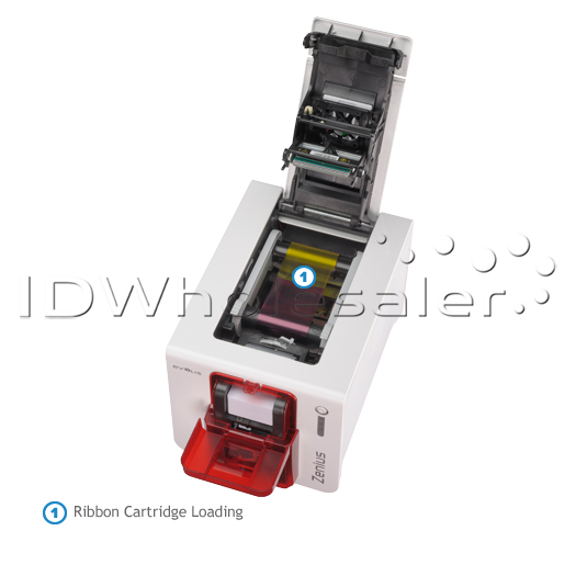 Evolis Zenius Classic ID Card Printer Single-Sided - Grey Brown