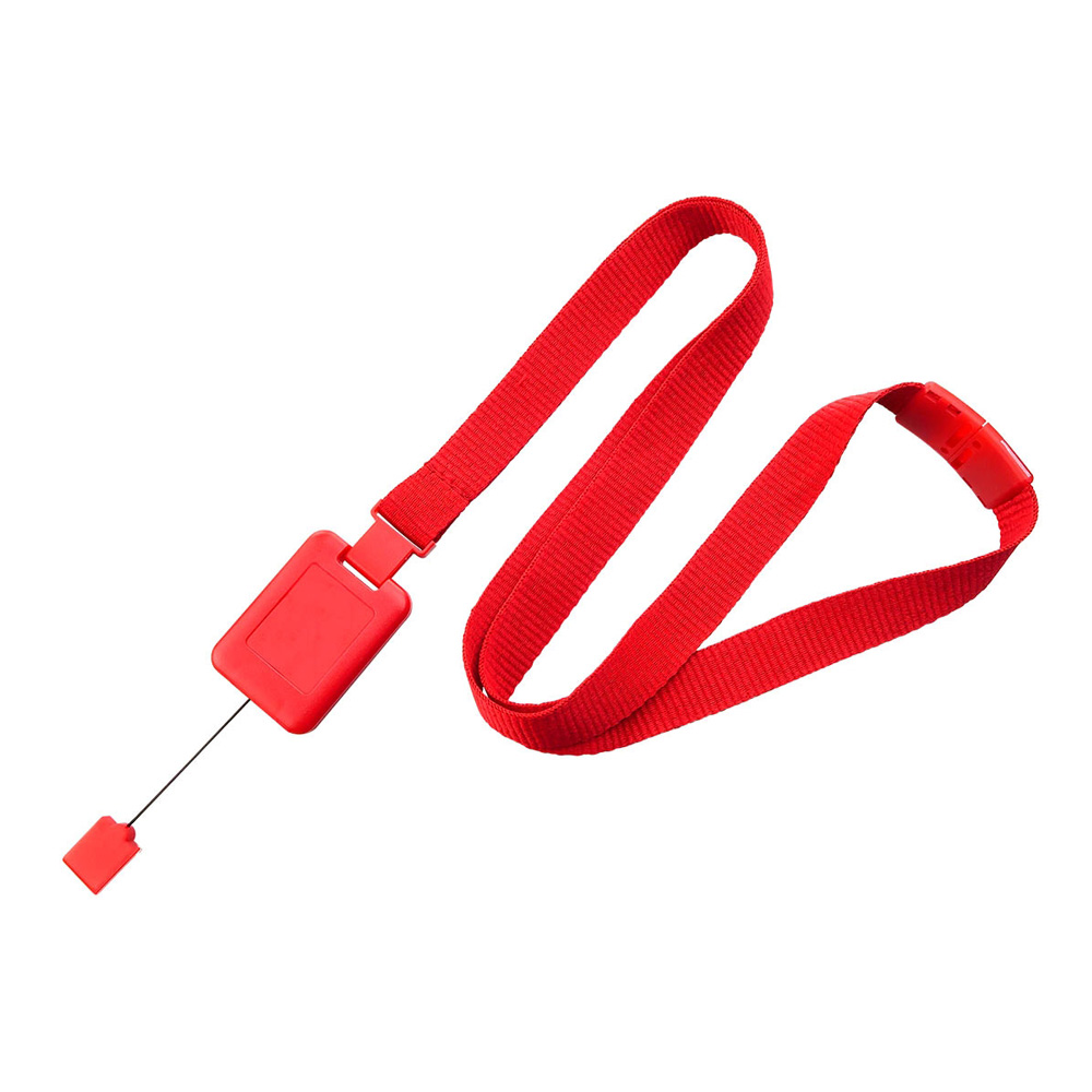 5/8'' Red SlimReel System Lanyard & Badge Reel Combination 