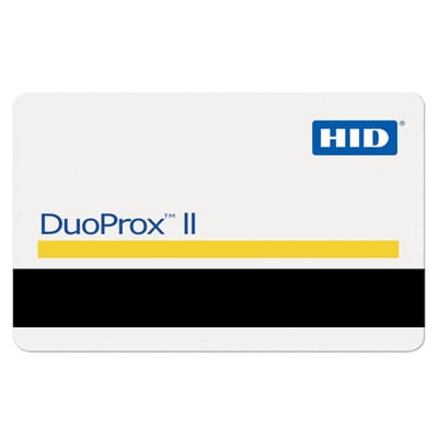 HID 1536 DuoProx II PVC-PET Cards with Mag Stripe - Programmed