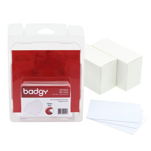 Badgy CBGC0020W Thin 20 Mil Cards
