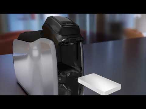 Zebra ZC100 ID Card Printer - Single-Sided with Ethernet & Mag Stripe Encoding