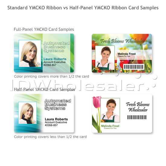 Fargo Half Panel YMCKO Color Ribbon - 45214