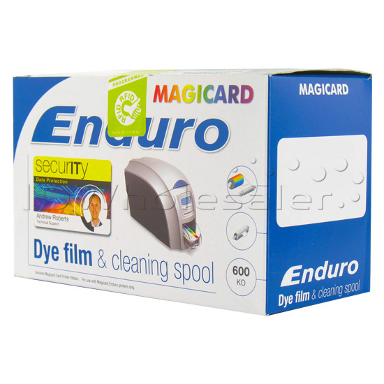Magicard MA600KO Black Monochrome Ribbon with Overlay - 600 prints