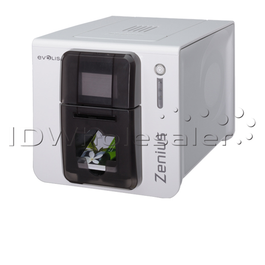Evolis Zenius Classic ID Card Printer Single-Sided - Grey Brown