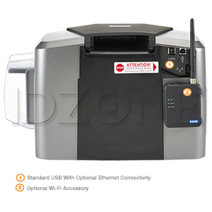 Fargo DTC1250e ID Card Printer with Ethernet - Single-Sided
