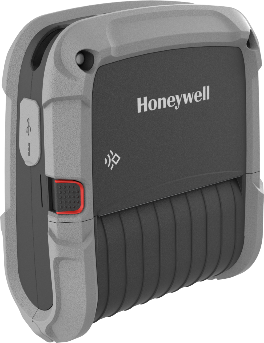 Honeywell RP4F00N0D12 203 DPI Direct Thermal Mobile Barcode Label Printer with Linerless Platen Roller - 4 Inch Print Width