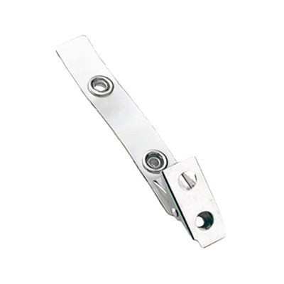 2.75'' Clear Vinyl 2-Hole Badge Clip 