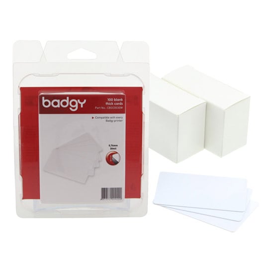 Badgy CBGC0030W Thick 30 Mil Cards