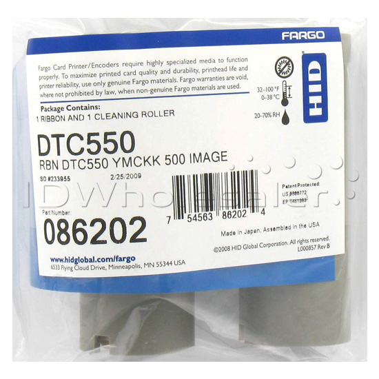 Fargo 86202 Color Ribbon - YMCKK - 500 prints