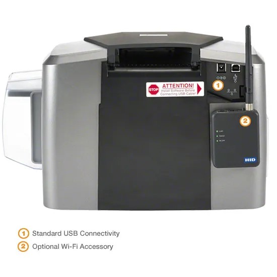 Fargo DTC1250e ID Card Printer with Ethernet & Magnetic Stripe Encoding - Single-Sided