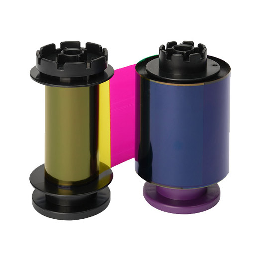 Evolis RT5F102A100 YMCK-K RT Color Ribbon - 600 Prints