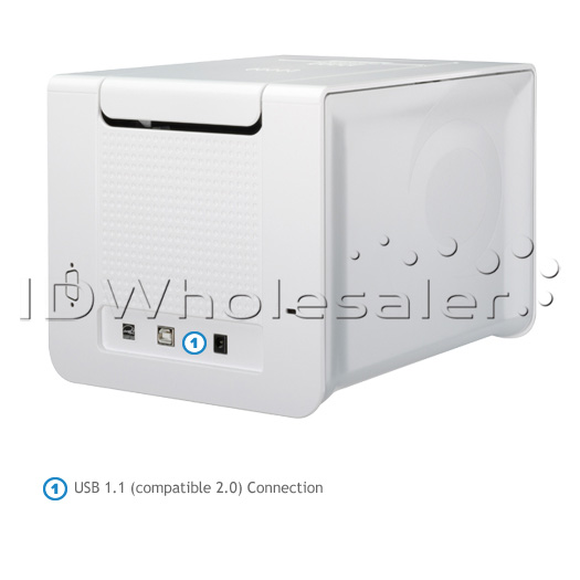 Evolis Zenius Expert ID Card Printer Single-Sided with Contactless Encoding - Fire Red