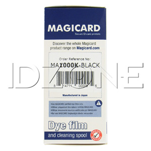 Magicard MA1000K-Black Black Monochrome Ribbon - K - 1,000 prints